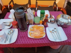 food while climbing Kilimanjaro